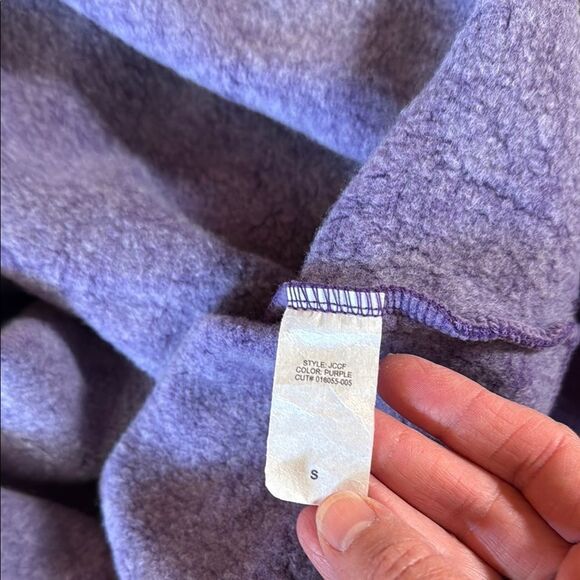 Purple TCU Horned Frogs Women's Hoodie.  Cropped.  Fleece. Size Small. - Picture 5 of 6